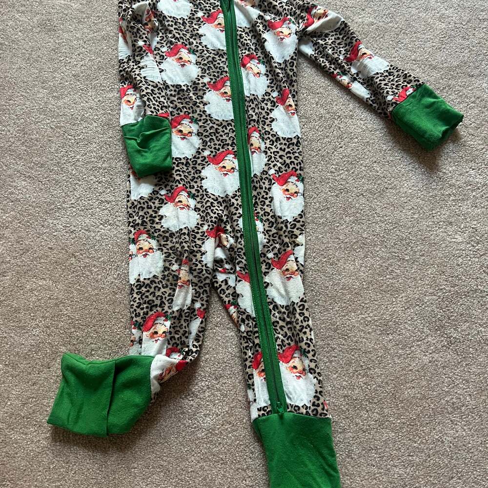Christmas Santa bamboo zippy 6-12M